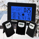 S08S3318Bl_3S Indoor/outdoor Temperature Digital Wireless Weather Station Rcc Dcf + 3 Sensors