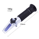 Rhb-32Atc Brix Refractometer With Atc 0-32% In 0.2% Division For Brandy Beer Fruits Cutting Liquid